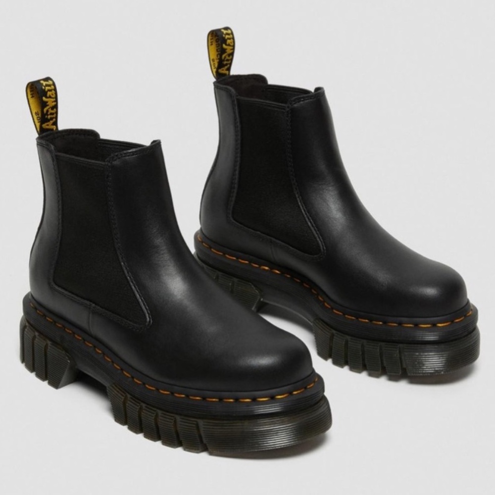 Dr. Martens Black Platform Chelsea Boots